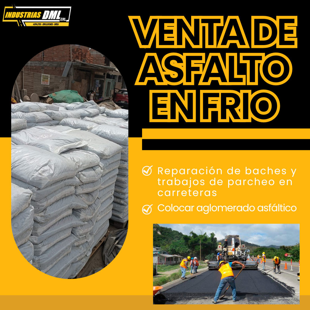 VENTA DE ASFALTO EN FRIO DML